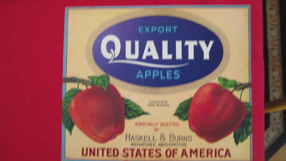 Export Quality Fruit Crate Label