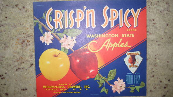Crisp N Spicy Fruit Crate Label