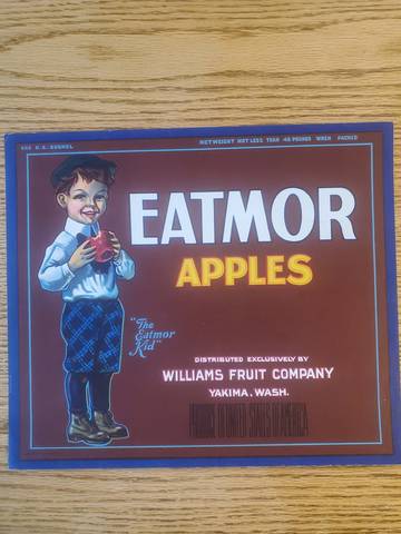 Eatmor Produce Of United States Fruit Crate Label