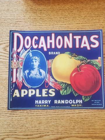 Pocahontas Fruit Crate Label