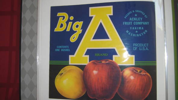 Big A Fruit Crate Label