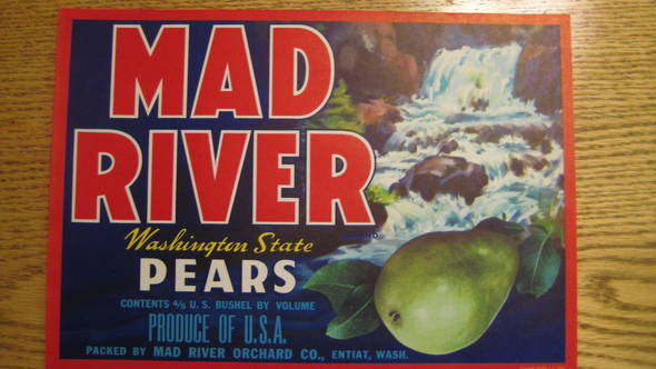 Mad River Fancy Fruit Crate Label