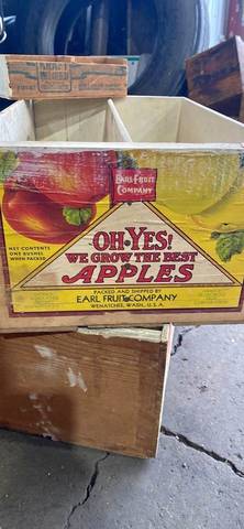 Oh Yes Yellow Wenatchee Fruit Crate Label