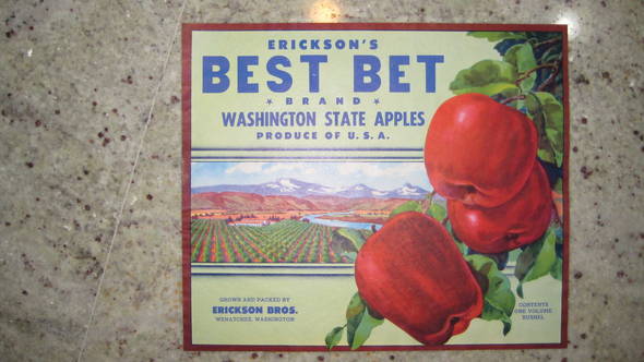 Best Bet Fruit Crate Label