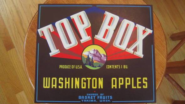 Top Box Fruit Crate Label