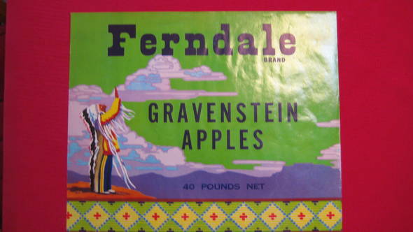 Ferndale Fruit Crate Label