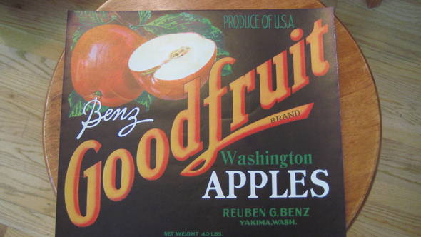 Goodfruit WA Fruit Crate Label