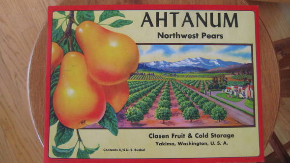 Ahtanum Fruit Crate Label