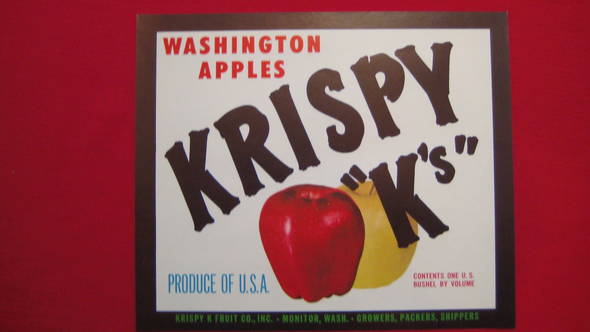 Krispy K Fruit Crate Label