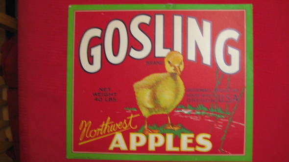 Gosling Fruit Crate Label