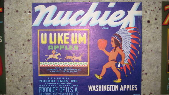 Nuchief Sales U Like Em Fruit Crate Label