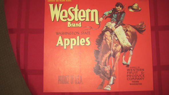 Western Red Western Fruit Crate Label
