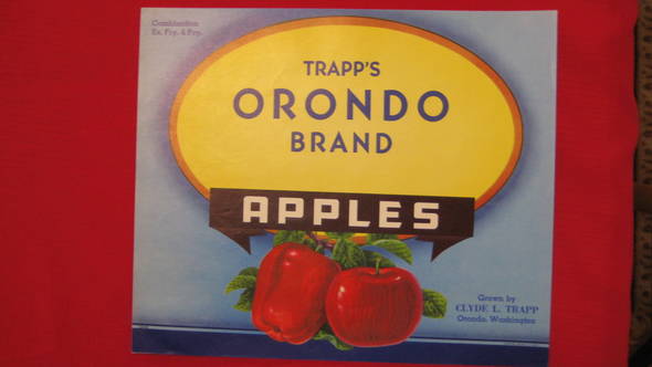 Orondo Fruit Crate Label