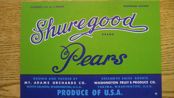 Shuregood No Border Fruit Crate Label