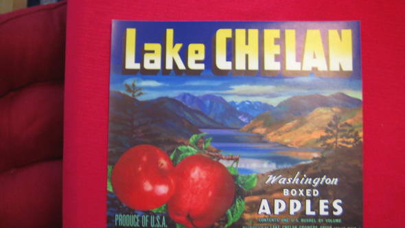 Lake Chelan Fruit Crate Label