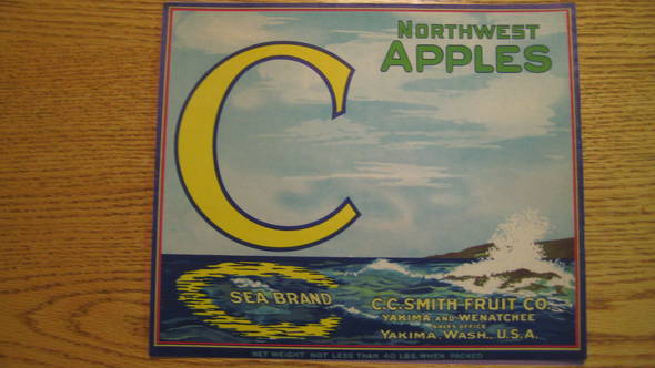Sea Brand Fruit Crate Label