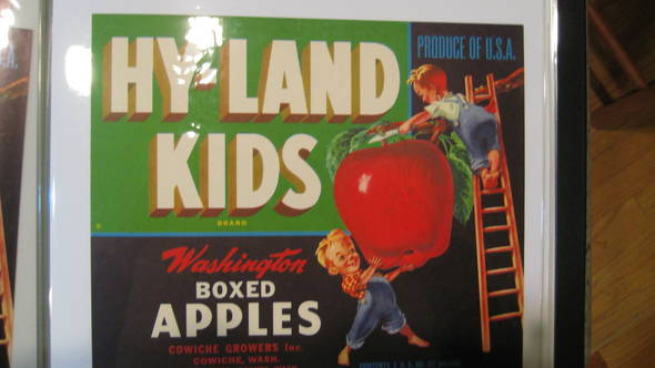 Hyland Kids Green newer Fruit Crate Label