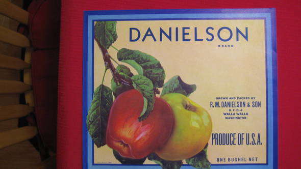 Danielson Fruit Crate Label