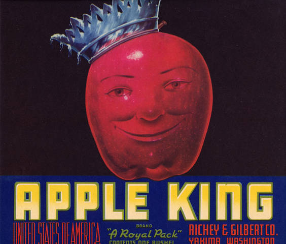 Apple King Fruit Crate Label