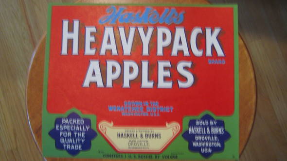 Heavypack  Oroville Fruit Crate Label