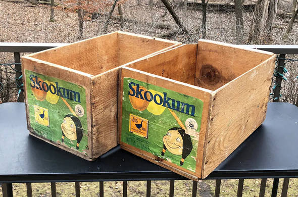 Skookum Bule Goose Crates Fruit Crate Label