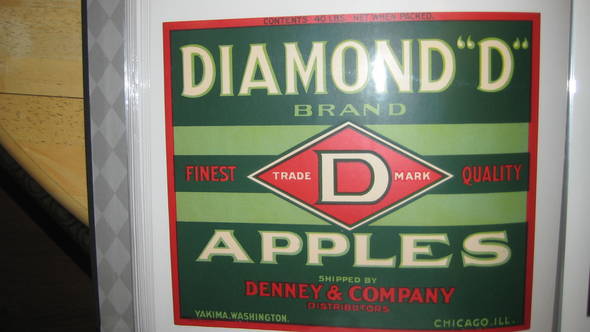 Diamond D Fruit Crate Label