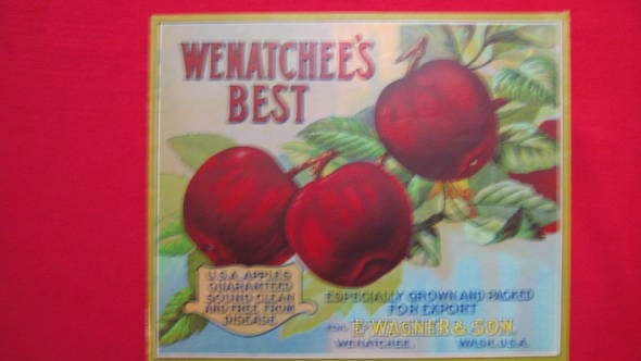 Wenatchee's Best Fruit Crate Label
