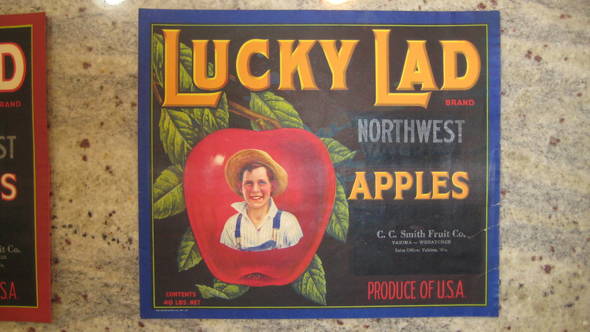 Lucky Lad Fruit Crate Label