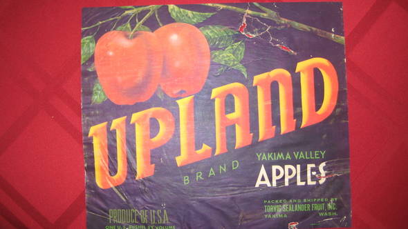 Upland Crocker 0 Fruit Crate Label