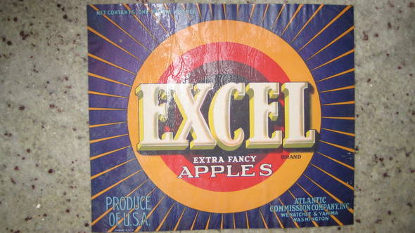 Excell Traung Fruit Crate Label