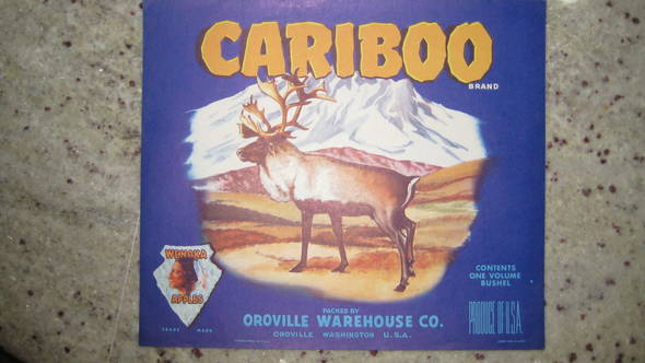 Cariboo Fruit Crate Label