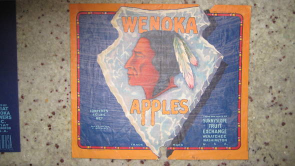 Wenoka Sunnyslope Growers Fruit Crate Label