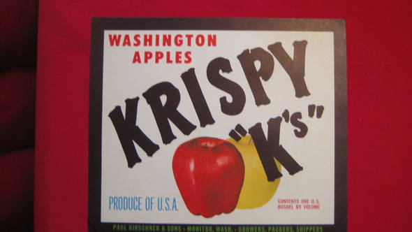 Krispy K Fruit Crate Label