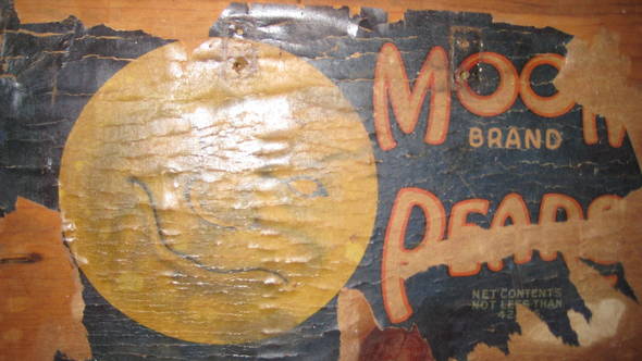 Moon pear Fruit Crate Label