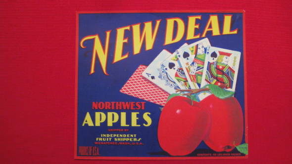 New Deal Independent Fruit Shippers Fruit Crate Label