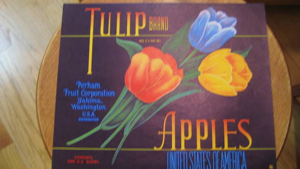 Tulip Corp Fruit Crate Label
