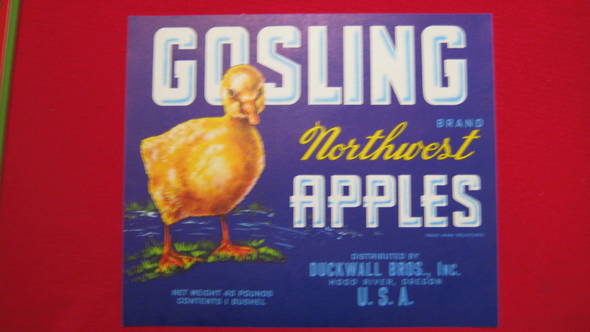Gosling Fruit Crate Label