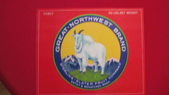 Great-Northwest Sterling Fruit Crate Label