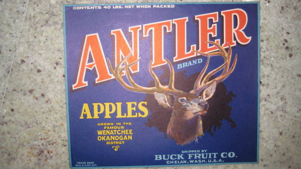 Antler 40LB Fruit Crate Label