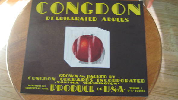 Congdon Ice cube older Fruit Crate Label
