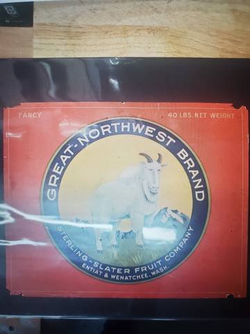 Great Northwest Facing Right Fruit Crate Label