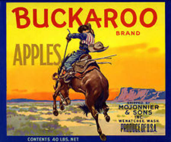 Buckaroo Fruit Crate Label