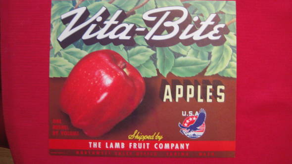 Vita Bite Fruit Crate Label