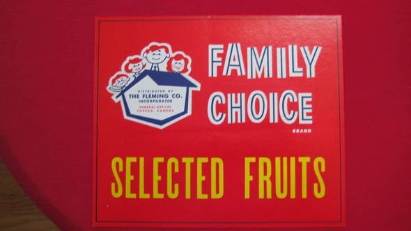 Family Choice Fruit Crate Label