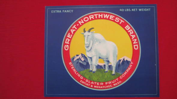 Great-Northwest Sterling Fruit Crate Label