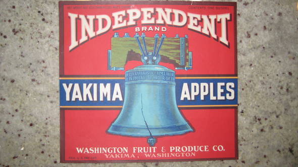 Independent Fruit Crate Label