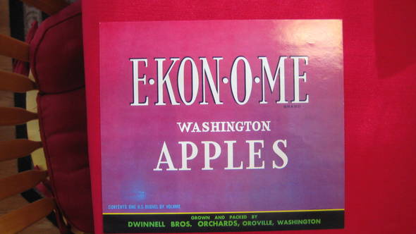 EKONOME Fruit Crate Label
