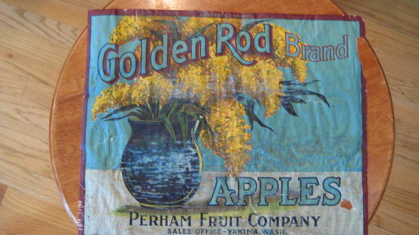 Golden Rod Simpson Fruit Crate Label