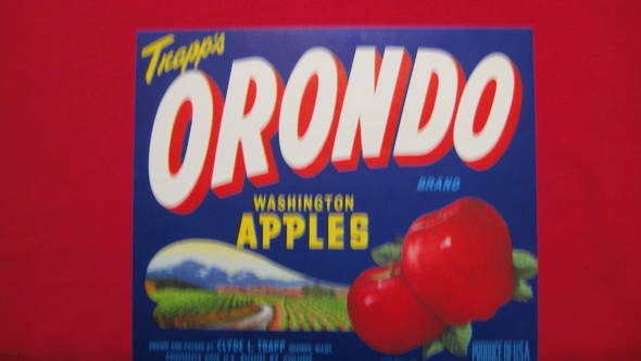 Orondo Fruit Crate Label