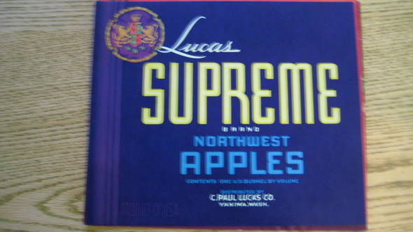 Supreme Lucas Fruit Crate Label